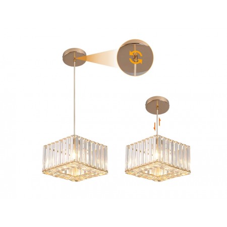 Pendul modern ajustabil, cristal,...