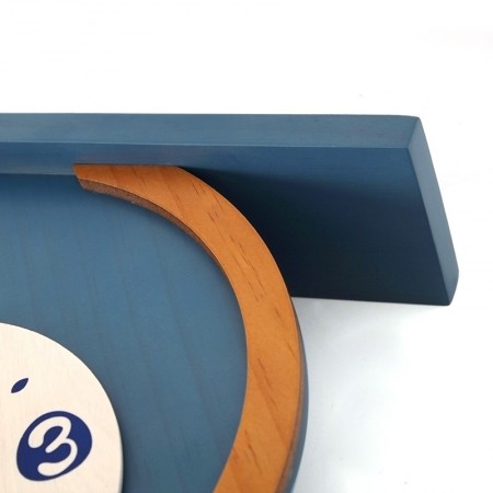 Ceas din lemn pentru copii model casuta